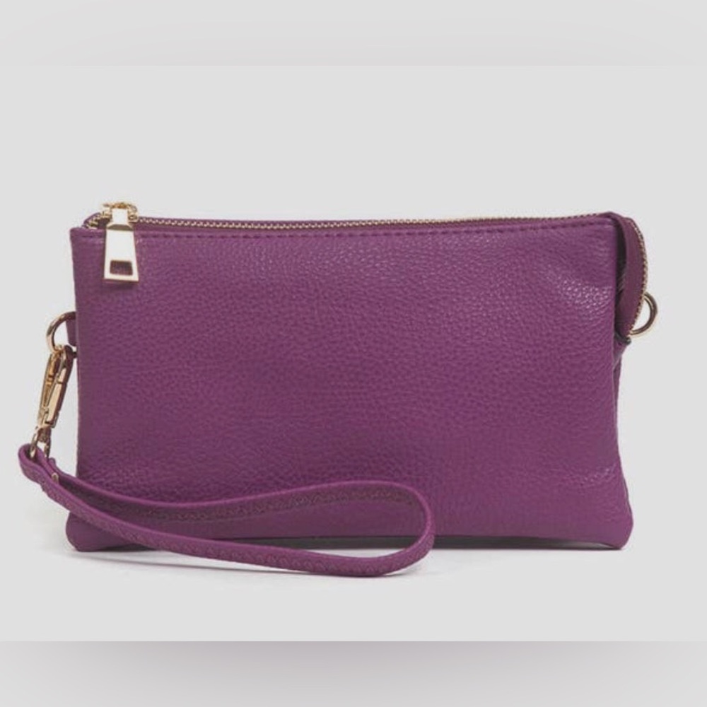 Purple JEN CO RILEY crossbody/wristlet/ Wallet